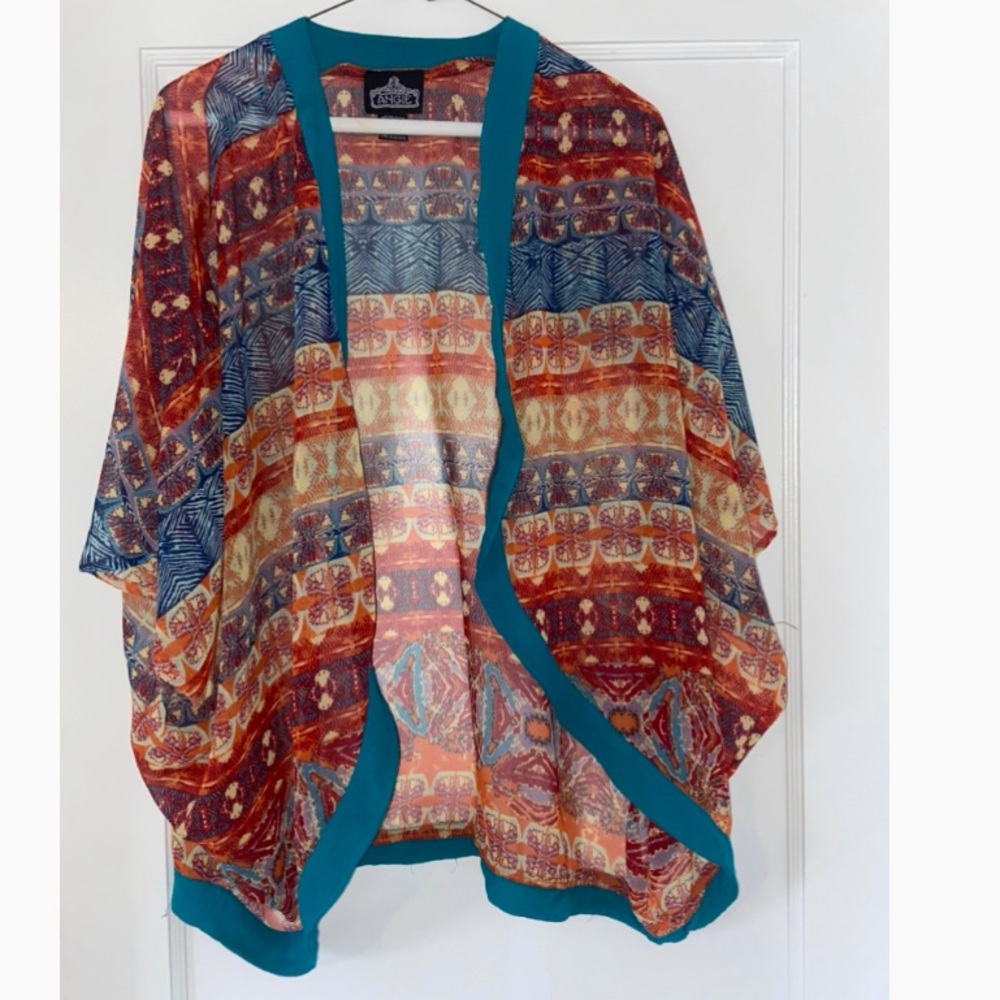 Multicolor Cover Up or Cardigan Size Medium